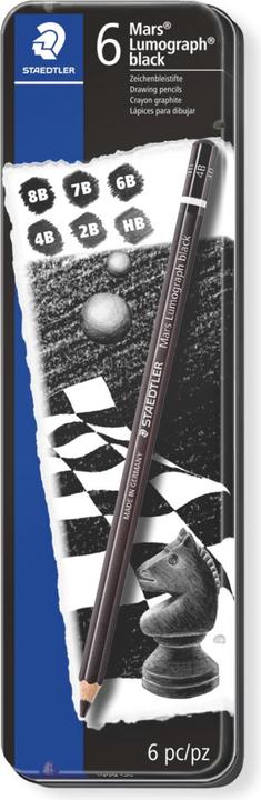 Staedtler Mars Lumograph 100B G6 (2B, 4B, 6B, 8B, 1 x)