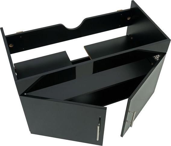 Actual product image Mendler Washbasin base cabinet, washbasin base cabinet bathroom furniture, high gloss 90cm sch