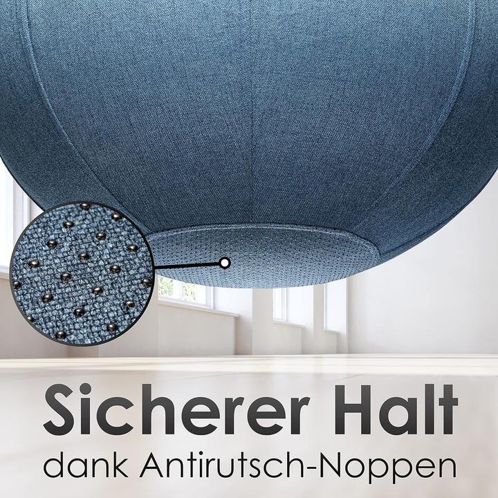 Image du produit Jolie-Balluu Ergonomischer Sitzball für Büro mit Stoffbezug (65 cm)