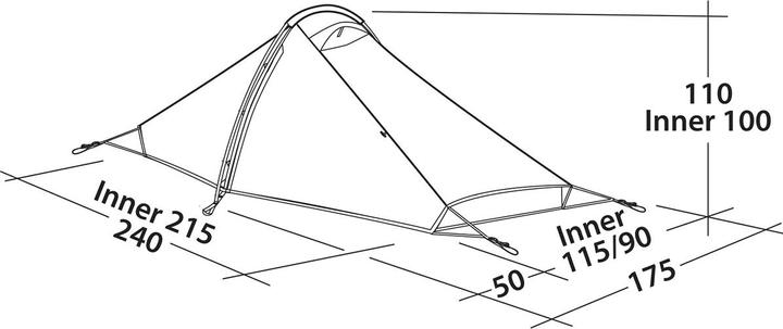 Actual product image Robens Starlight 2 Tent (Tunnel tent, 2.50 kg, 2 persons)