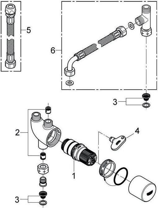 Produktbild Grohe Grohtherm Micro Untertischthermostat