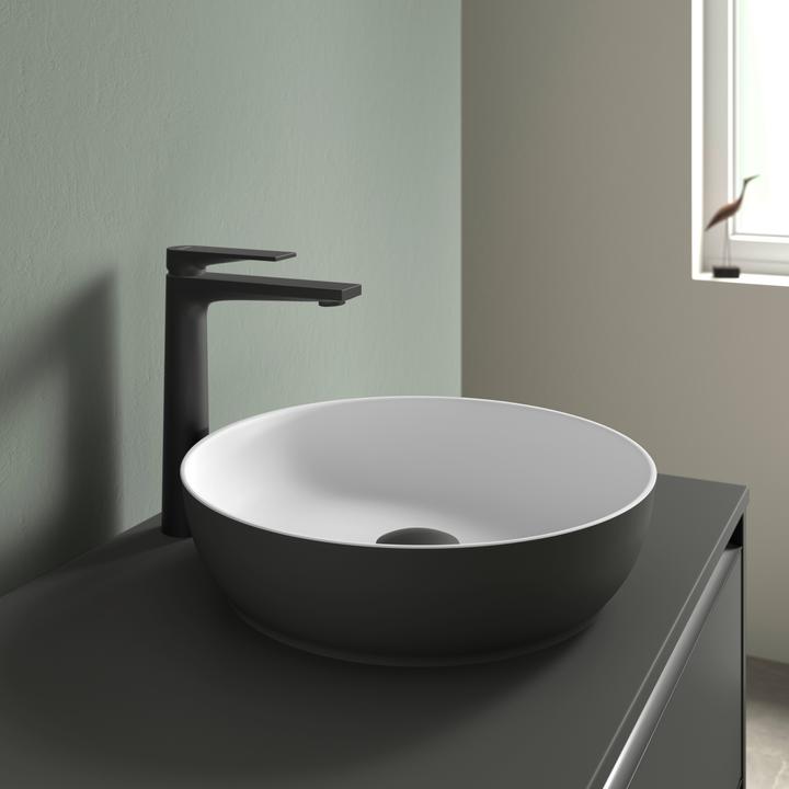 Produktbild Duravit Sivida Aufsatzwaschtisch, rund, 400x400mm, ohne Hahnloch, ohne Überlauf (400 mm, 400 mm)
