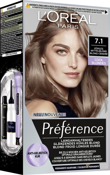 Produktbild L'Oréal Paris Preference Cool Blondes (Blond Cendré, Kühles Mittelblond)