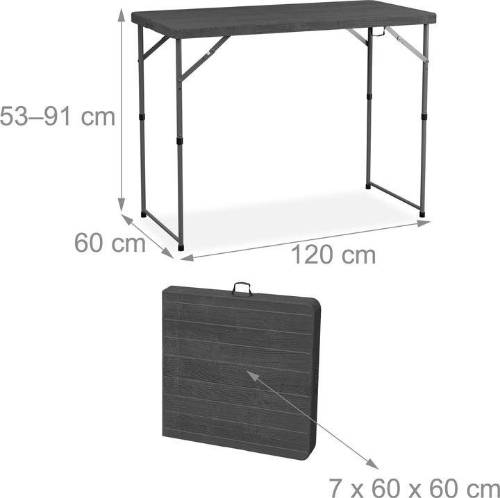 Actual product image Relaxdays Garden table (120 cm)