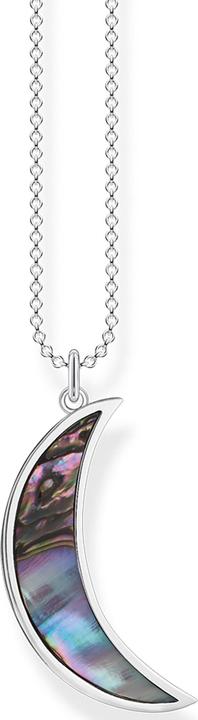 Thomas Sabo Kette Halbmond Abalone Perlmutt (925er Silber, 45 - 50 cm)