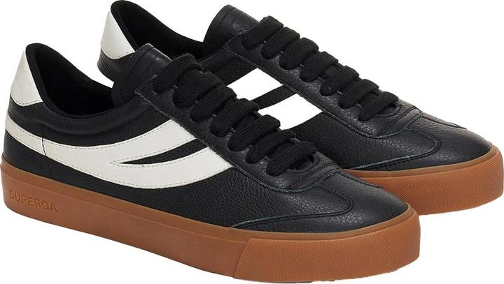 Actual product image Superga Unisex Adult 4834 Club S Swallow Contrast Detail Vegan Leather Trainers (35)