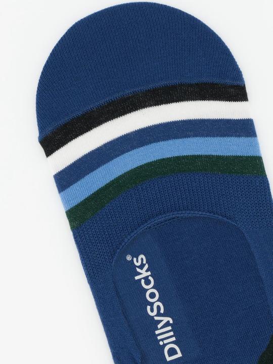 Actual product image DillySocks Hidden Bold Line Blue (Single pack, 43 - 46)