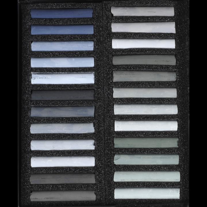 Produktbild BlockX Etui 24 Pastelle - Grau (Grau, 24 x)