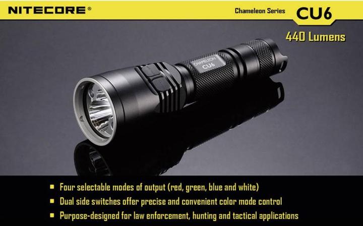 Actual product image Nitecore Chameleon CU6 with UV LED (14.30 cm, 440 lm)
