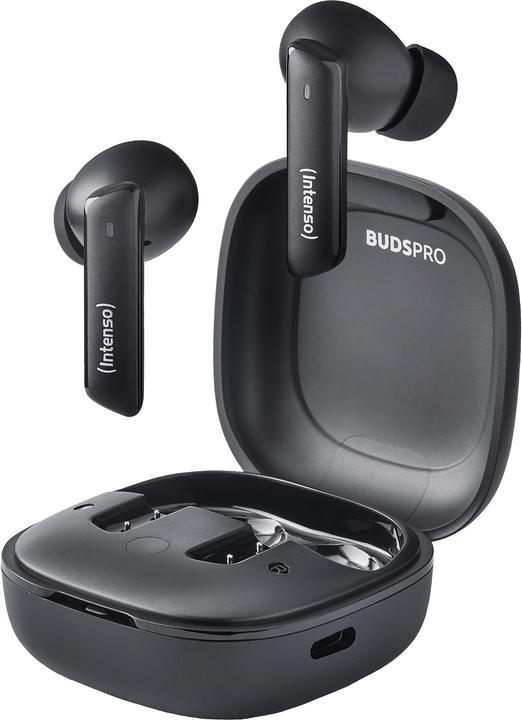 Produktbild Intenso True Wireless Kopfhörer Buds Pro T500AE schwarz (ANC, 9 h, Kabellos)