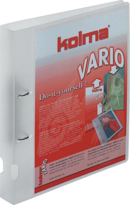 Immagine prodotto Kolma Raccoglitore ad anelli Vario A4 2 anelli altezza di riempimento 3 cm incolore (A4, 39 mm, 1 Pezzo/i)