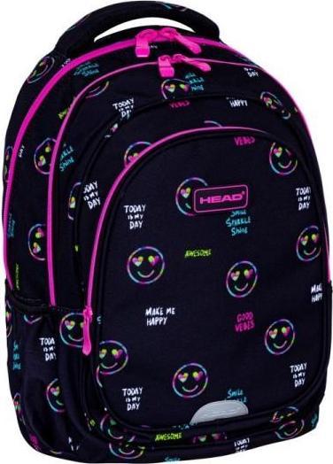 Astra Rucksack mit zwei Fächern Head Smile Sparkle Shine AB300
