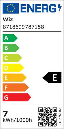 Energy Label WiZ Filament (E27, 6.70 W, 806 lm, 1 x, E)