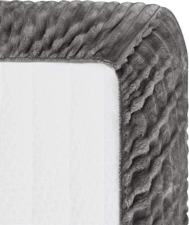 Actual product image Aspero 2 Spannbettlaken aus Streifen-Flanell Parana (200 x 200 cm)