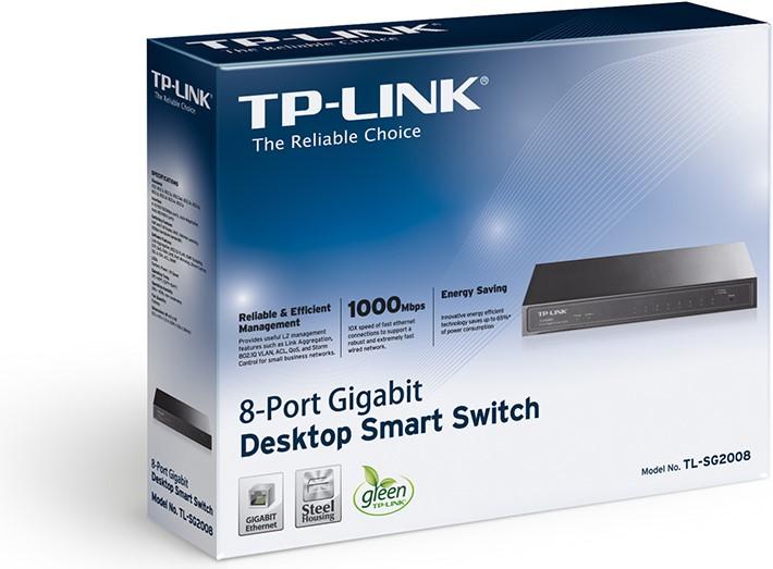Actual product image TP-Link TL-SG2008 (8 Ports)