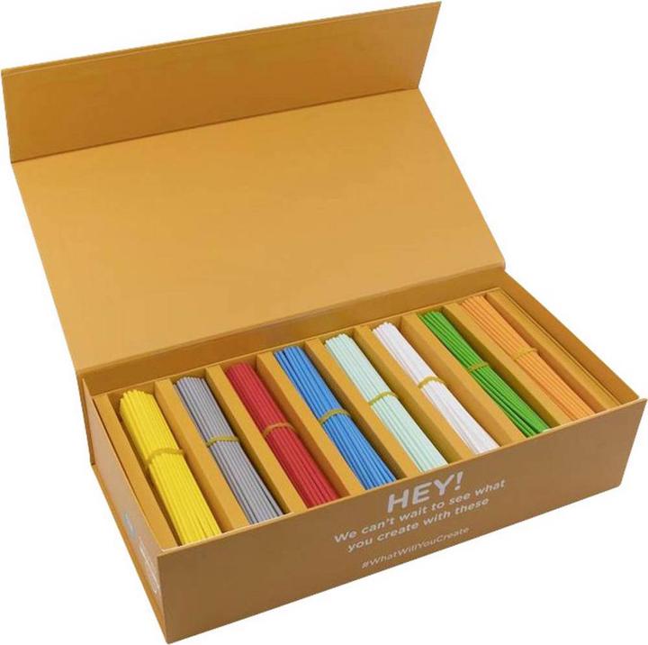 3Doodler 185183 MINT Filament Start Filament-Paket 1 St. (PLA, Grün, Weiss, Grau, Blau, Gelb, Rot, Orange)