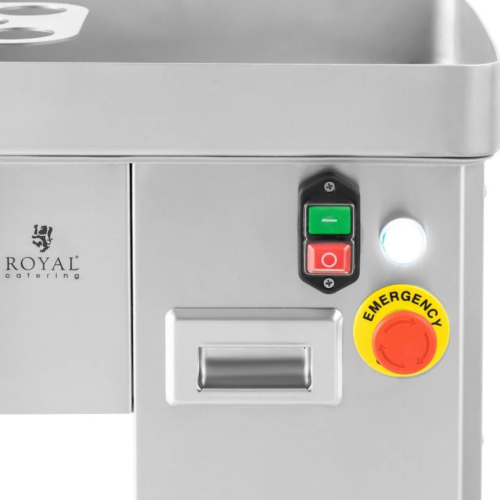 Produktbild Royal Catering Fleischschneider elektrisch Schneidemaschine Fleischstreifen Edelstahl 550 W