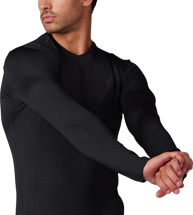 Actual product image Fox Tee 23 Tecbase Fire Ls Shirt Blk 2x (XXL)