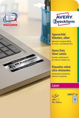 Produktbild Avery Typenschild-Etiketten