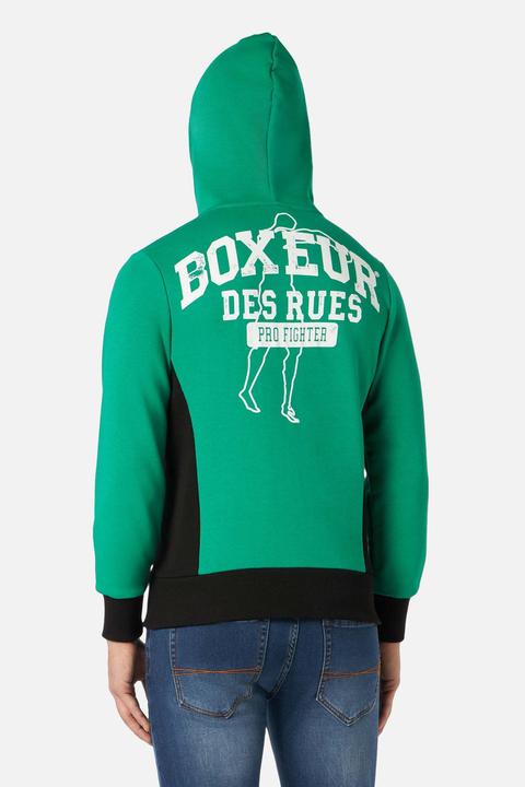 Actual product image Boxeur des Rues Sweat Jackets Hooded Full Zip Sweatshirt (XL)