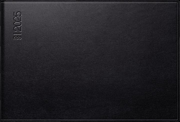 Produktbild Rido Taschenkalender Septimus 15,2x10,2cm 1 Woche/2 Seiten Kunstleder schwarz 2025 (15 x 10 cm)