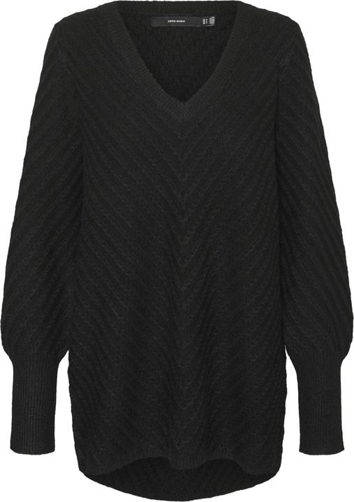 Vero Moda VMANJASTINNA LONG V-NEK PULLOVER GA EXC Strickpullover