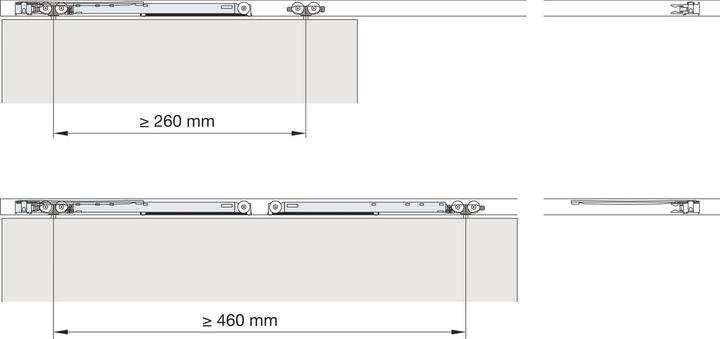 Immagine prodotto HAWA Smorzatore -CLIPO 26/36, Porta 40 GE + Banio