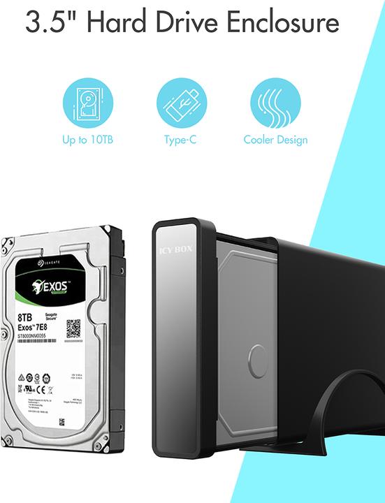 Actual product image Icy Box IB-382H-C31 (3.5", 2.5")