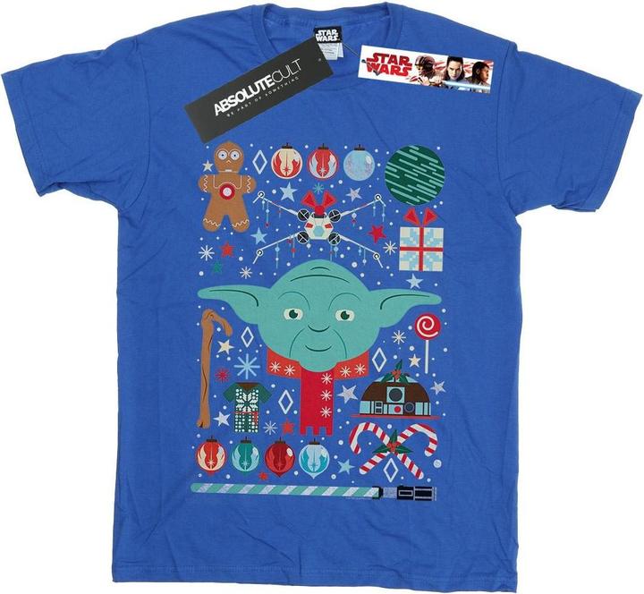 Image du produit Star Wars - T-shirt YODA CHRISTMAS - Garçon (152, 158)
