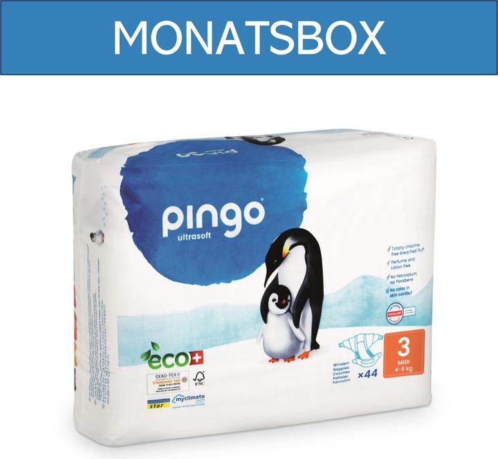 Immagine prodotto Pingo Pannolini ecologici (Dimensione 3, Pacco mensile, 264 Pezzo/i)