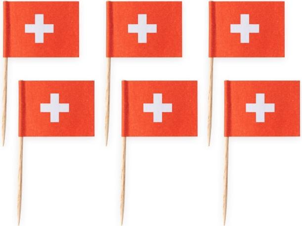 Actual product image Fiesta Switzerland mini flag sticks