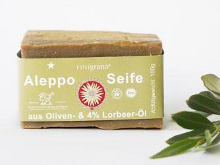 FINigrana Aleppo Seife 4% Lorbeeröl (Flüssigseife)