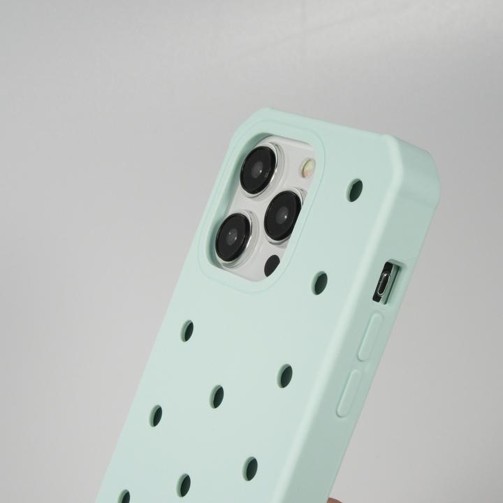 Immagine prodotto PhoneLook Coperchio Coperchio in silicone spesso con fori per adesivi Turchese (Apple iPhone 15 Pro)