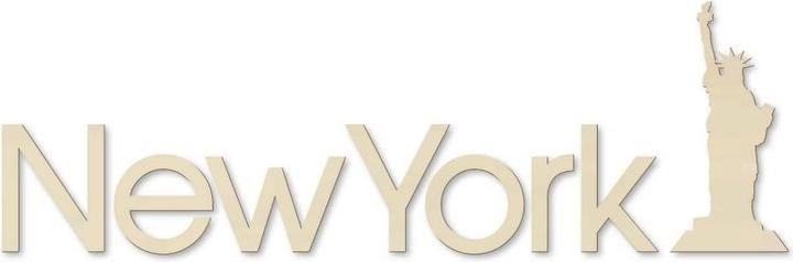 Produktbild Trenddeko Schriftzug New York mit Freiheitsstatue (131 x 40 cm)