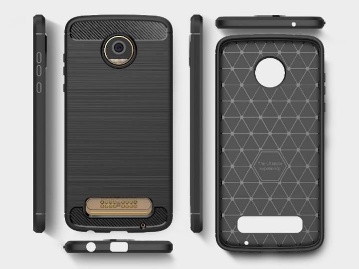 Image du produit Screenguard Motorola Moto Z2 Play Housse Carbon Brushed Soft TPU (Motorola Moto Z2 Play)