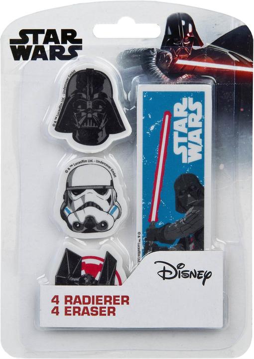 Produktbild Undercover Radiergummi Set-Star Wars 4 Stück, Schwarz/Weiss
