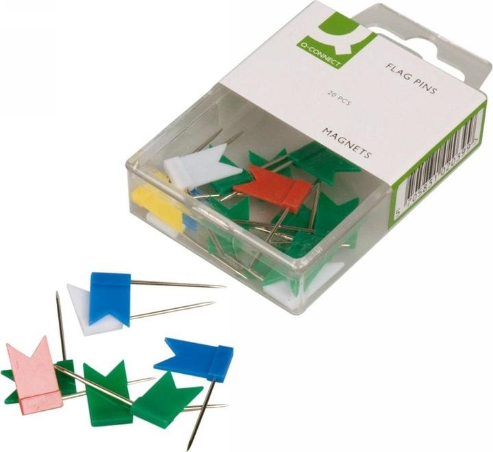 Actual product image Q-Connect Marker flags assorted, size: 18 x 10 mm