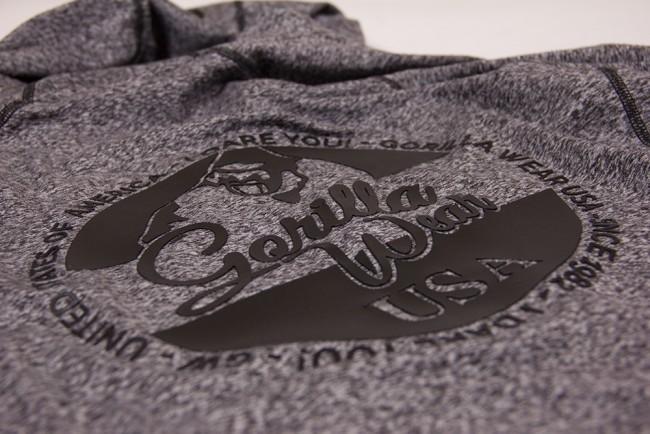 Actual product image Gorilla Wear Shawnee Zipped Hoodie Mixed Grey (S)