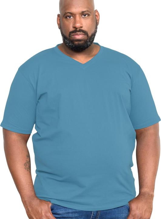 Actual product image DUKE T-shirt Signature 2 with V-neck King Size cotton (6XL)