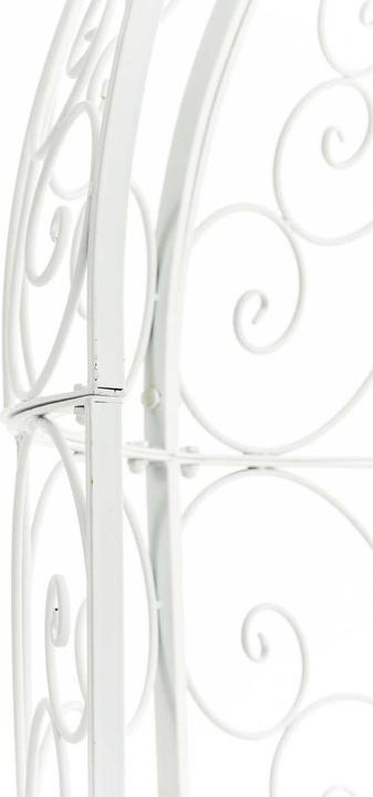 Image du produit Swisshandel24 Demi-pavillon Rosie avec banquette, blanc (58 cm, 120 cm)