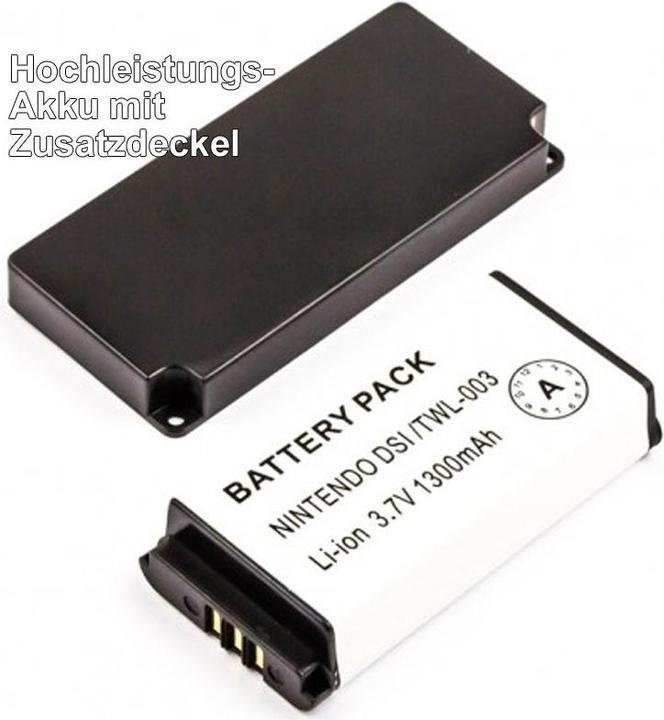 Produktbild Nintendo Akku für DSi, BOAMK01, TWL-003 mit zusätzlichem Deckel (1 Stk., 1300 mAh)