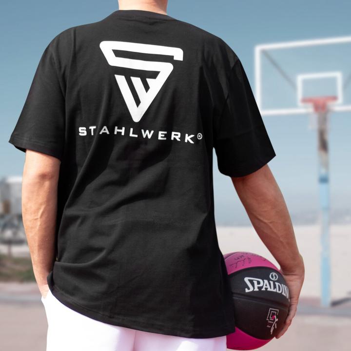 Image du produit Stahlwerk T-shirt noir Taille XXL Chemise à manches courtes avec logo imprimé 100% coton (XXL)