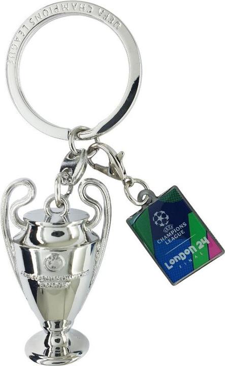 Actual product image Am Ball Com keychain uefa champions league avec "final london 2024" comme étiquette