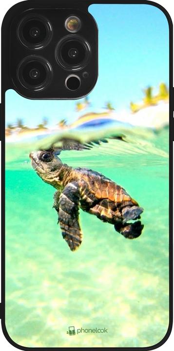 Actual product image PhoneLook Coque Silicone rigide noir Turtle Underwater (Apple iPhone 14 Pro Max)
