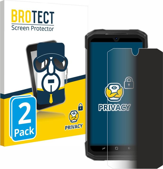 Actual product image BROTECT Anti-spy privacy film Blue light protection film (2 Piece, Doogee S98 Pro)