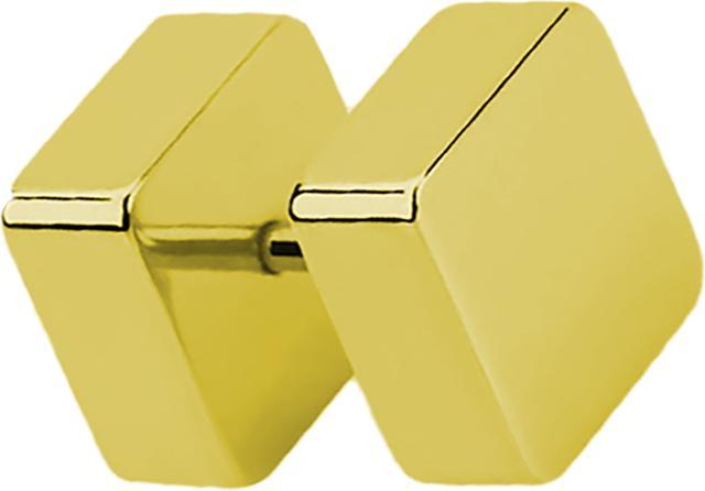 Immagine prodotto Star Piercing Finta spina quadrata placcata oro (senza ottone, Acciaio chirurgico 316L)