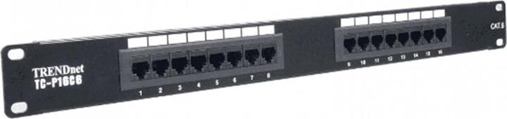 Actual product image Trendnet TC-P16C6 Patch Panel 16-port Cat6 Unshielded