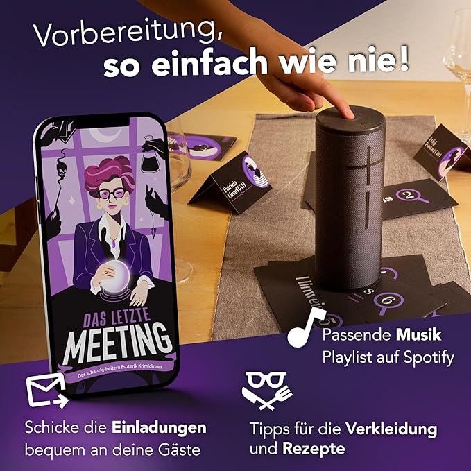 Actual product image Crime Cases The last meeting - murder mystery dinner (German)