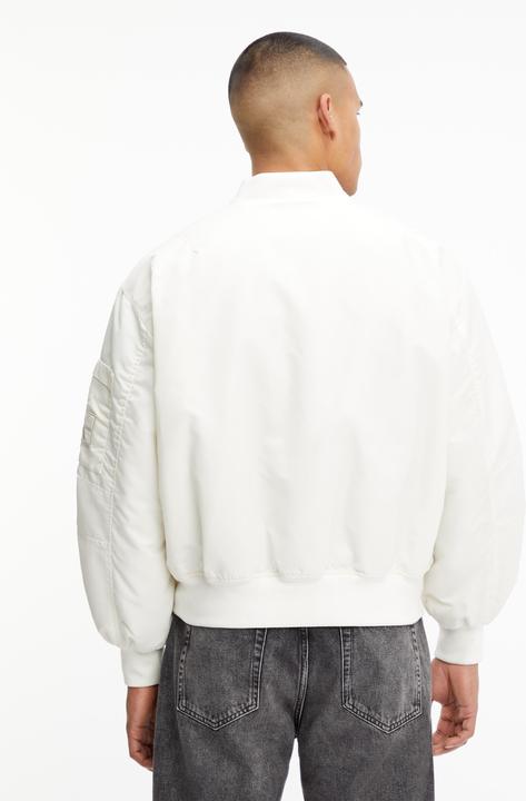 Actual product image Calvin Klein Jeans Badge leeve pocket Jeans bomber jacket - 90621 (XL)