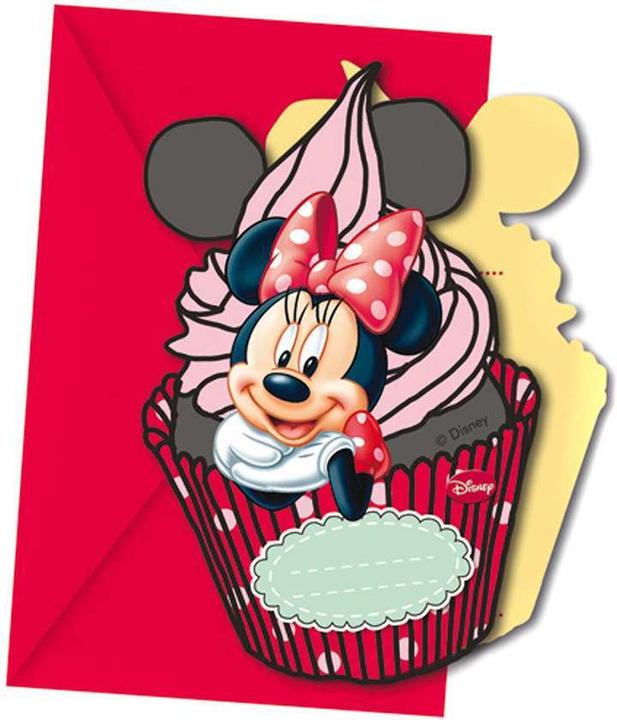 Image du produit Procos Minnie 's Cafe - Invitations à gâteau Minnie Mouse